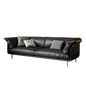 Mokdern 4-seat living room leather sofa
