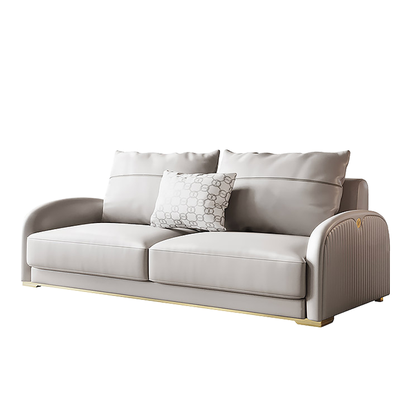 Mokdern 2-seat standard arms leather sofa