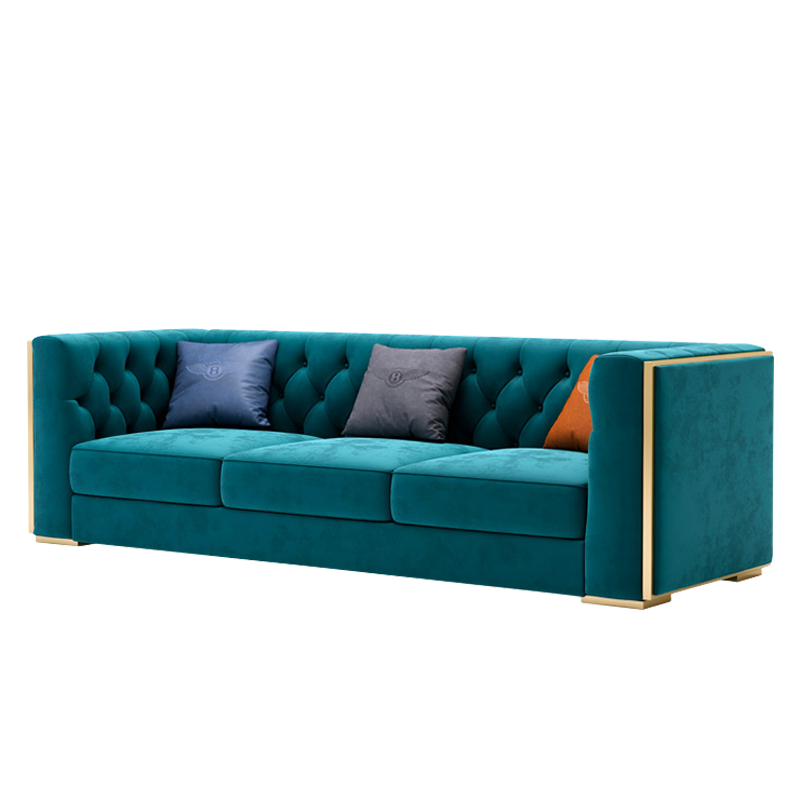 Mokdern Standard 3-Seat Living room arms Velvet sofa