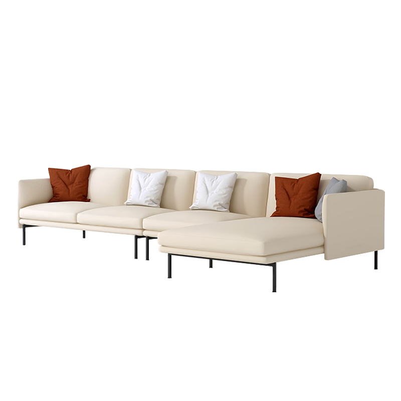 Mokdern L-Shaped modular 4-Seat Leather sofa