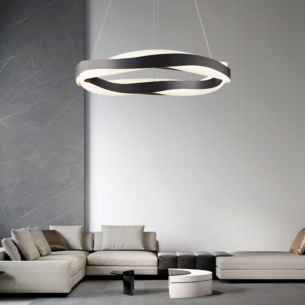 MOKDERN champagne wave LED Suspension Lamp