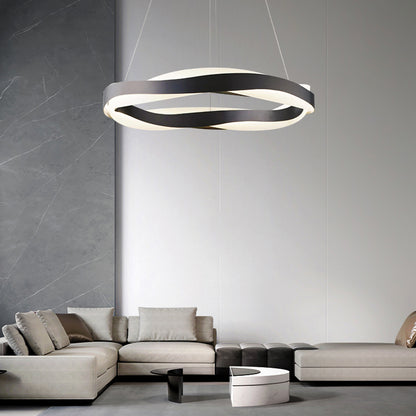 MOKDERN champagne wave LED Suspension Lamp