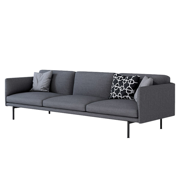 Mokdern modular standard 3-seat fabric sofa