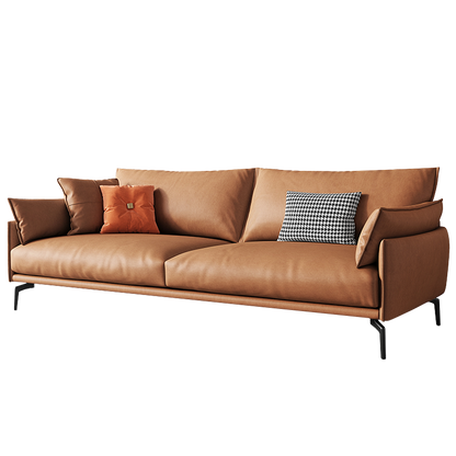 Mokdern standard 3-seat arms leather sofa