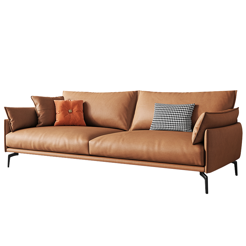 Mokdern standard 3-seat arms leather sofa