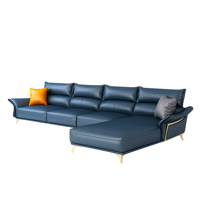 Mokdern L-shaped 4-Seat Fashion Leather sofa