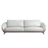 Mokdern Standard 2-Seat round arms Leather Sofa