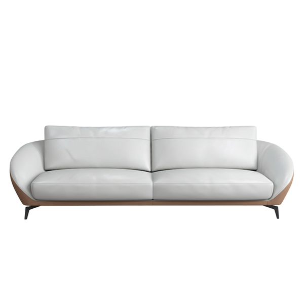 Mokdern Standard 2-Seat round arms Leather Sofa