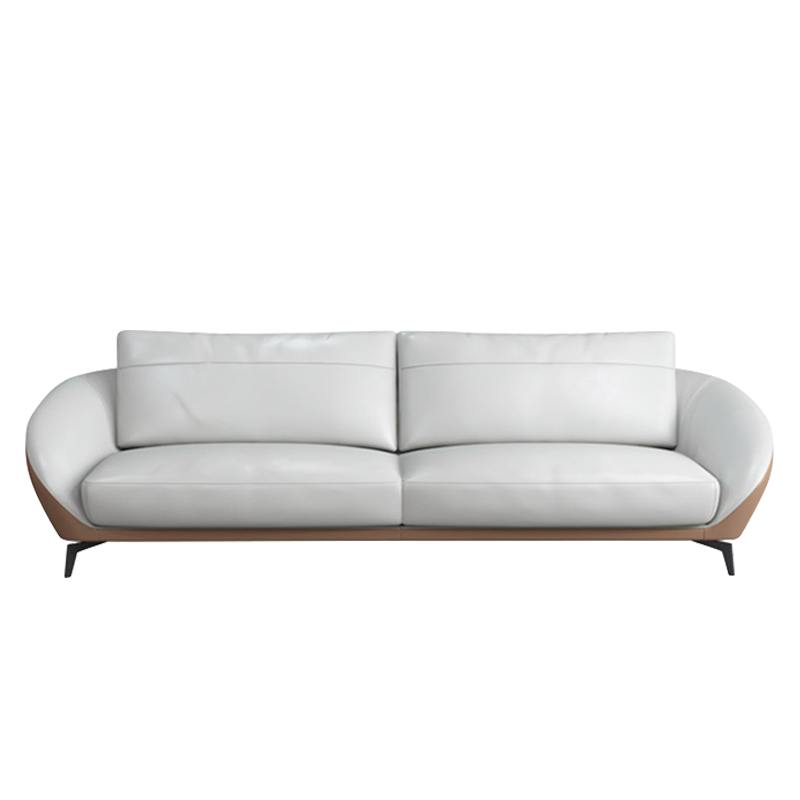Mokdern Standard 2-Seat round arms Leather Sofa