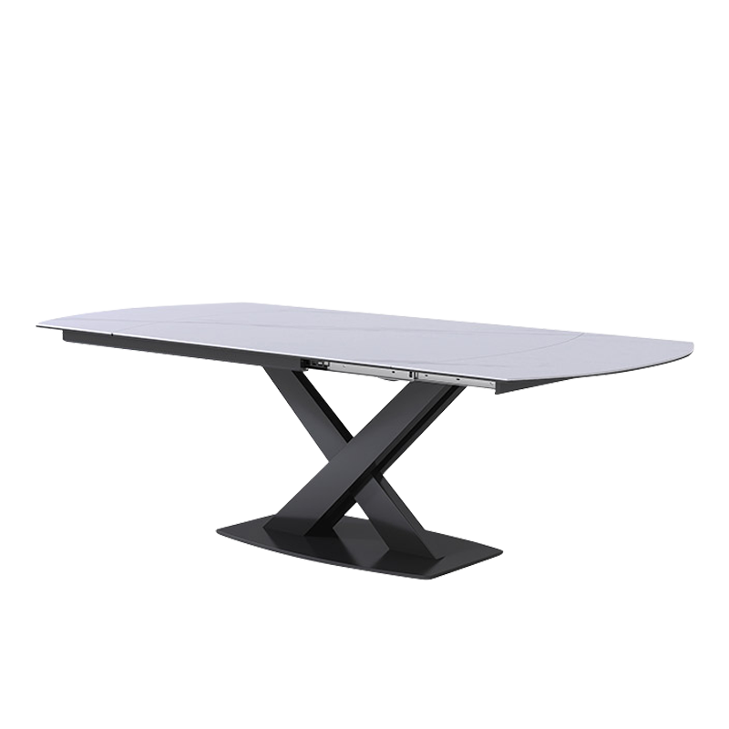Mokdern 70.8'' Swivel stretchable marble dining table