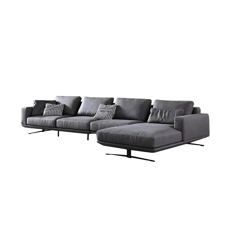 Mokdern L-Shaped 4-Seat living room fabric sofa