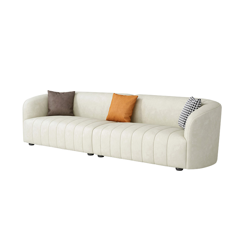 Mokdern curved arms sofa,living room leather sofa