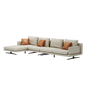 Mokdern modular standard 4-seat living room leather sofa