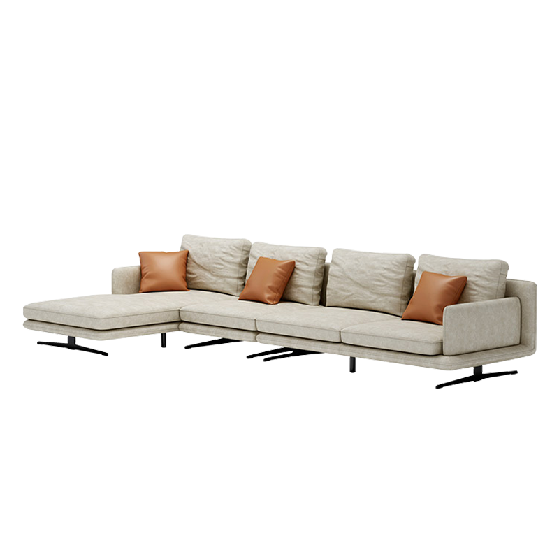 Mokdern modular standard 4-seat living room leather sofa