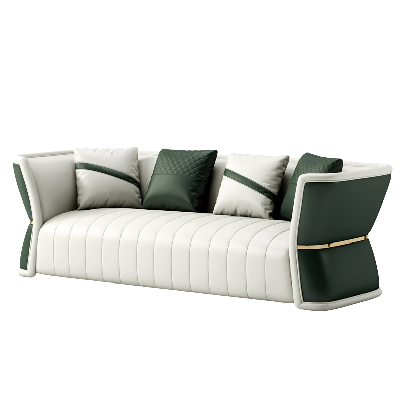 Mokdern Standard 3-Seat Leather Sofa,Living Room Sofa