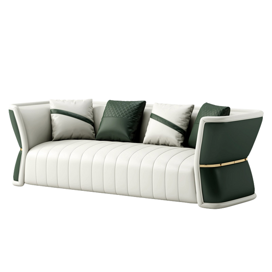 Mokdern Standard 3-Seat Leather Sofa,Living Room Sofa