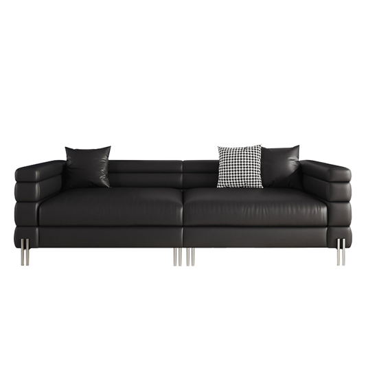 Mokdern 4-Seat double layer leather sofa