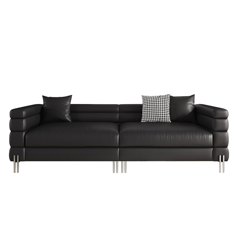 Mokdern 4-Seat double layer leather sofa