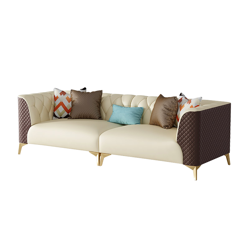 Mokdern standard 4-seat living room leather sofa