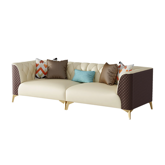 Mokdern standard 4-seat living room leather sofa