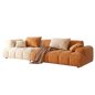 Mokdern 4-Seat Modular Flannel Fabric Sofa