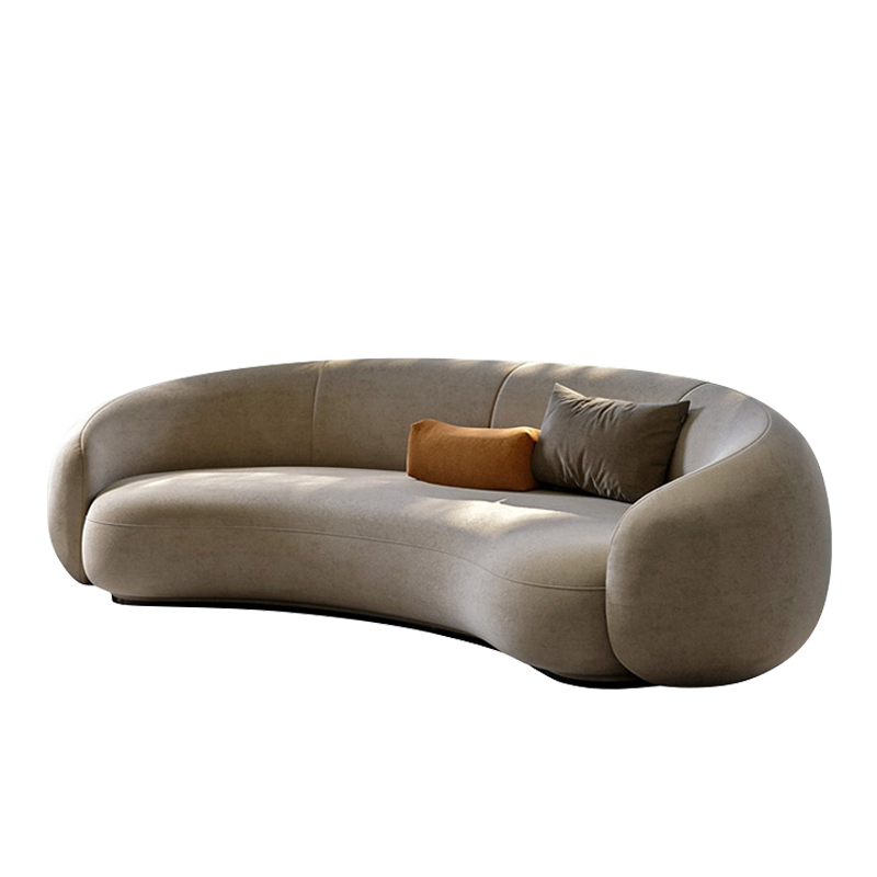 Mokdern curved 3-Seat Fabric sofa,velvet sofa
