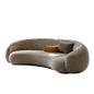 Mokdern curved 3-Seat Fabric sofa,velvet sofa