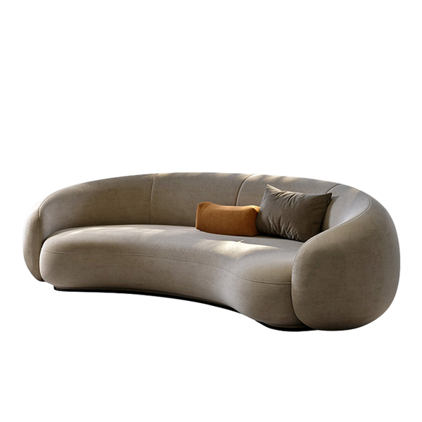 Mokdern curved 3-Seat Fabric sofa,velvet sofa