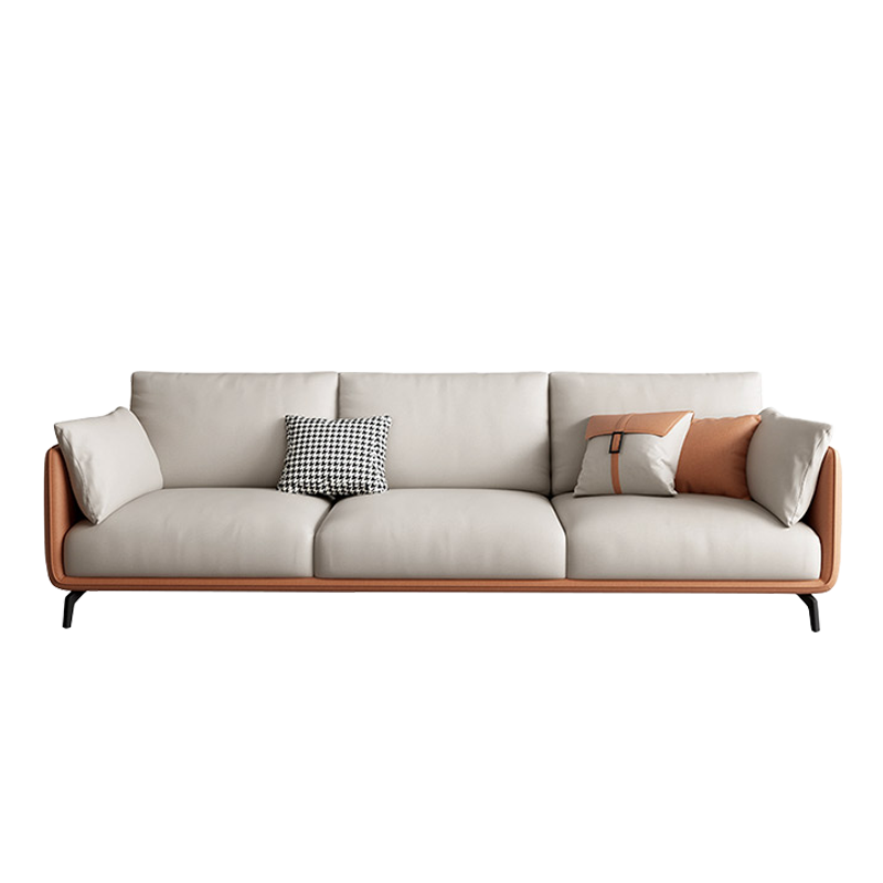 Mokdern 3-seat modular living room leather sofa
