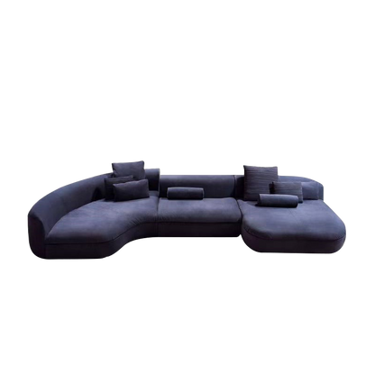 Mokdern curved multi-seat Genuine Leather sofa