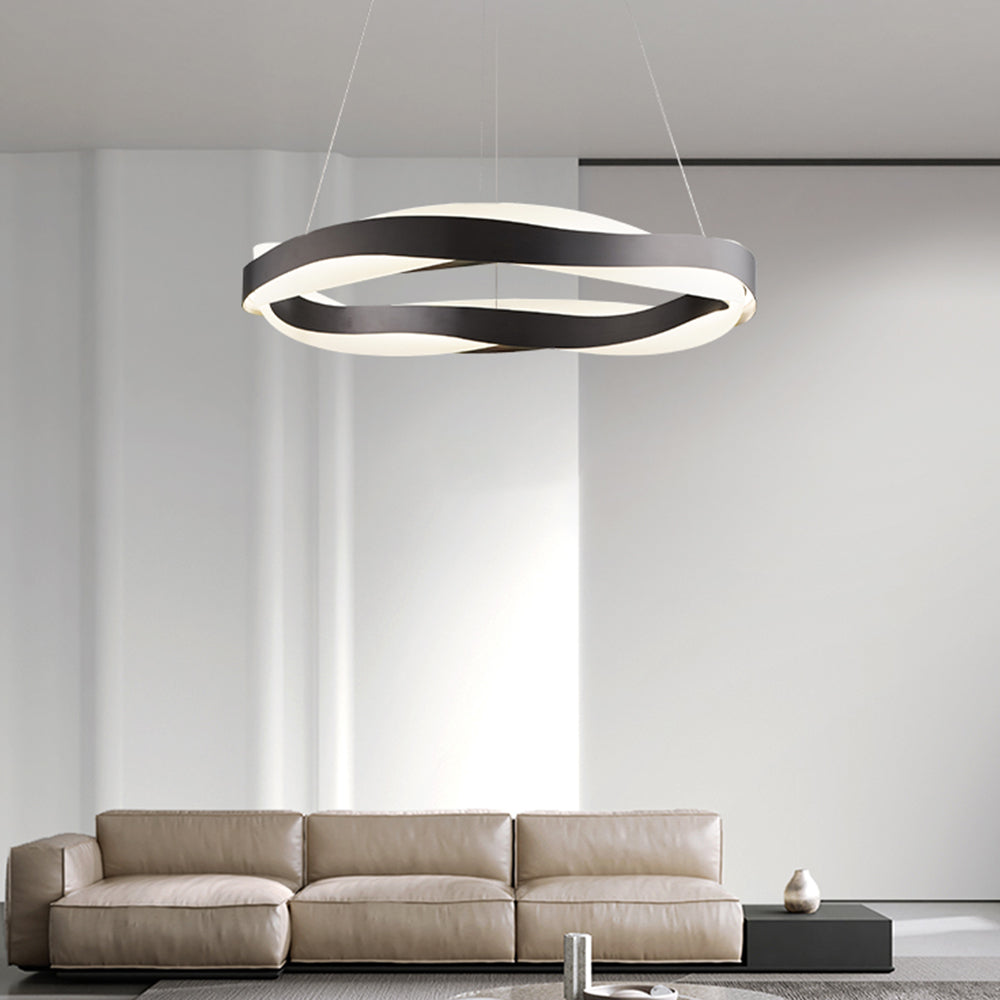 MOKDERN champagne wave LED Suspension Lamp