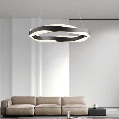 MOKDERN champagne wave LED Suspension Lamp