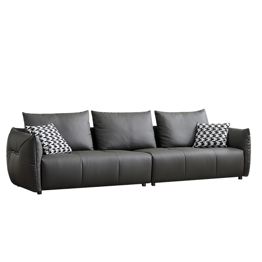 Mokdern 3-Seat Modular Leather Sofa