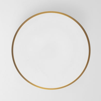 Mokdern round three-color LED ceiling lamp