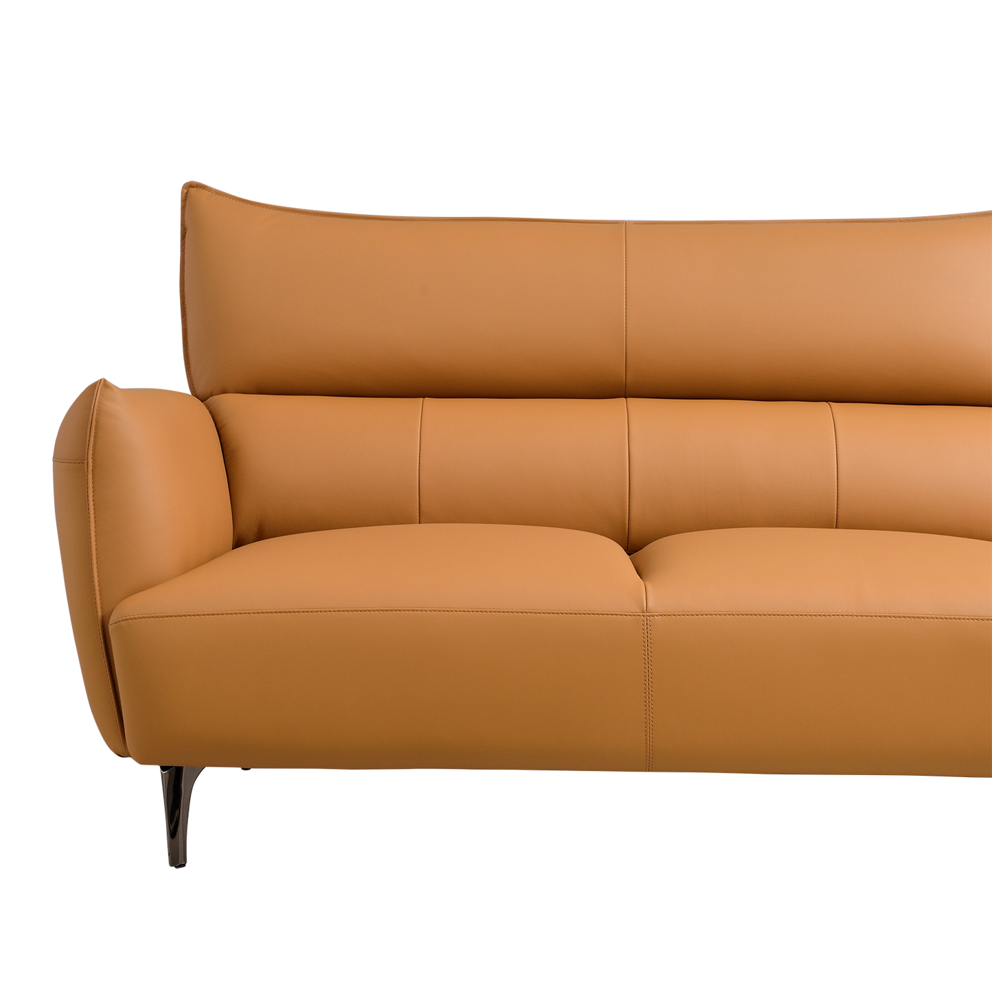 Mokdern 4-Seat Modular Leather Sofa With Footrest