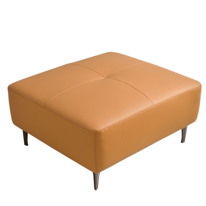 Mokdern 4-Seat Modular Leather Sofa With Footrest