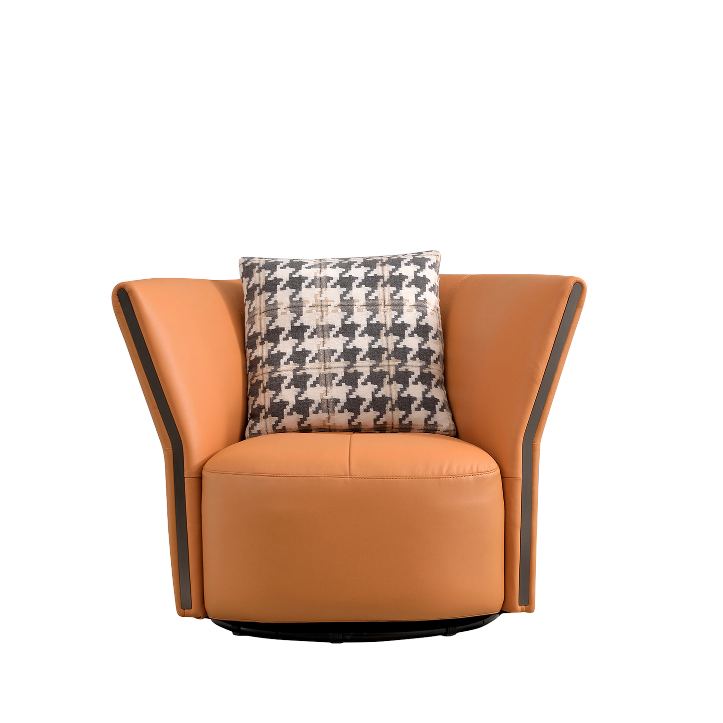 Mokdern four-seater Modular leather sofa with single seat