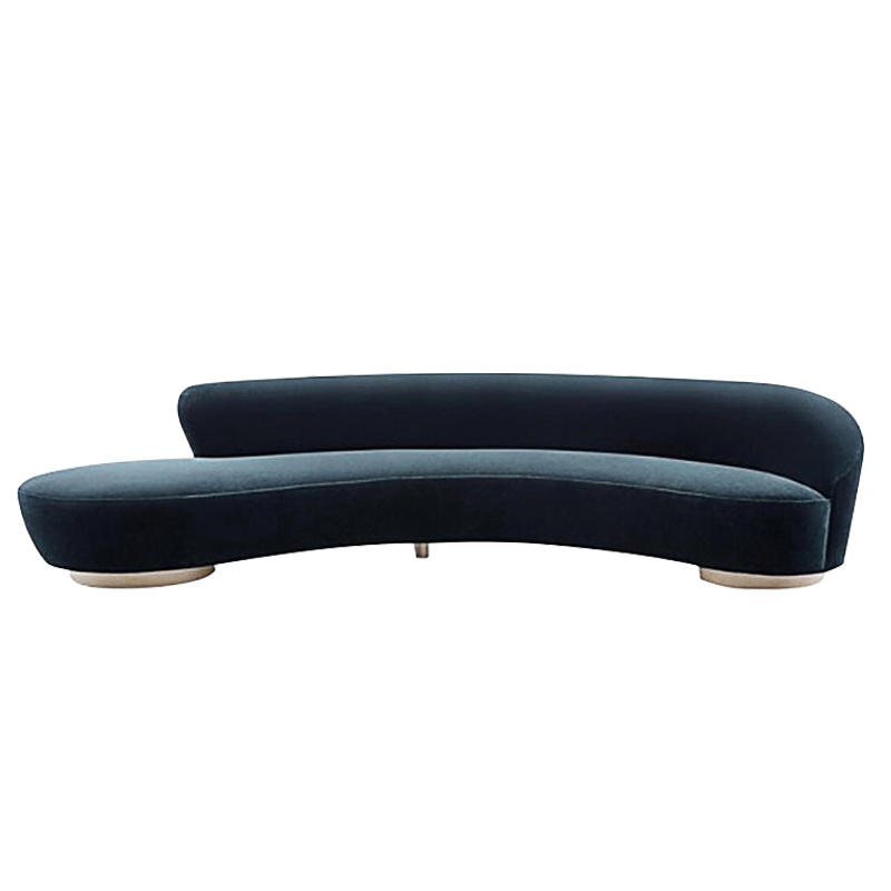 Mokdern multi-seat curved fabric sofa,Velvet sofa