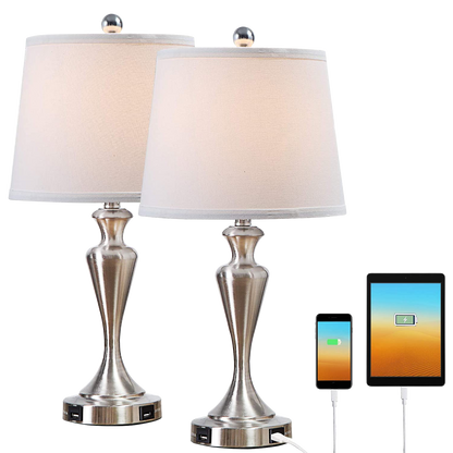Mokdern Trophy Table Lamps Set of 2,Bedside Lamps for Bedroom