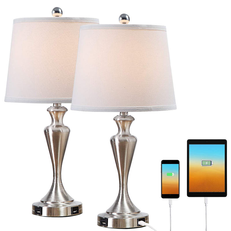 Mokdern Trophy Table Lamps Set of 2,Bedside Lamps for Bedroom